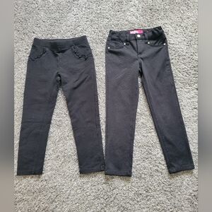 Kids Black Jeggings Bundle Size 5T